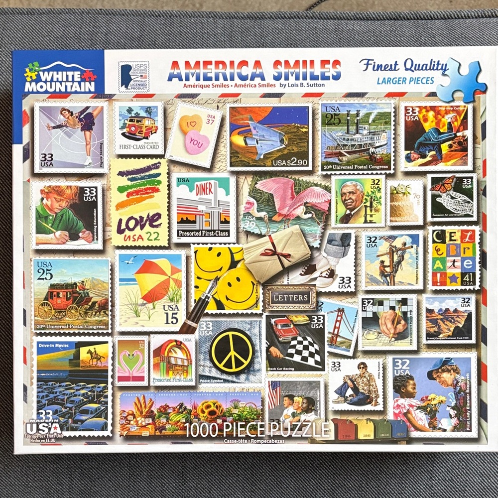 White Mountain America Smiles 1000 Piece Puzzle